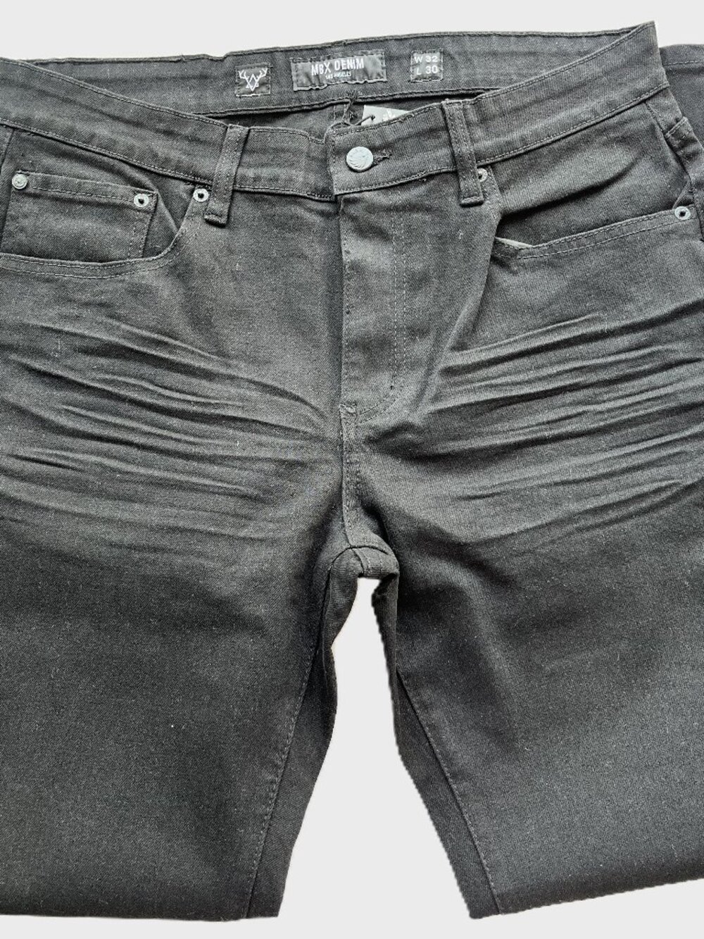 Pants for Men MBX Denim Slim Straight Black 32x30 New With Tags - Moda Journey